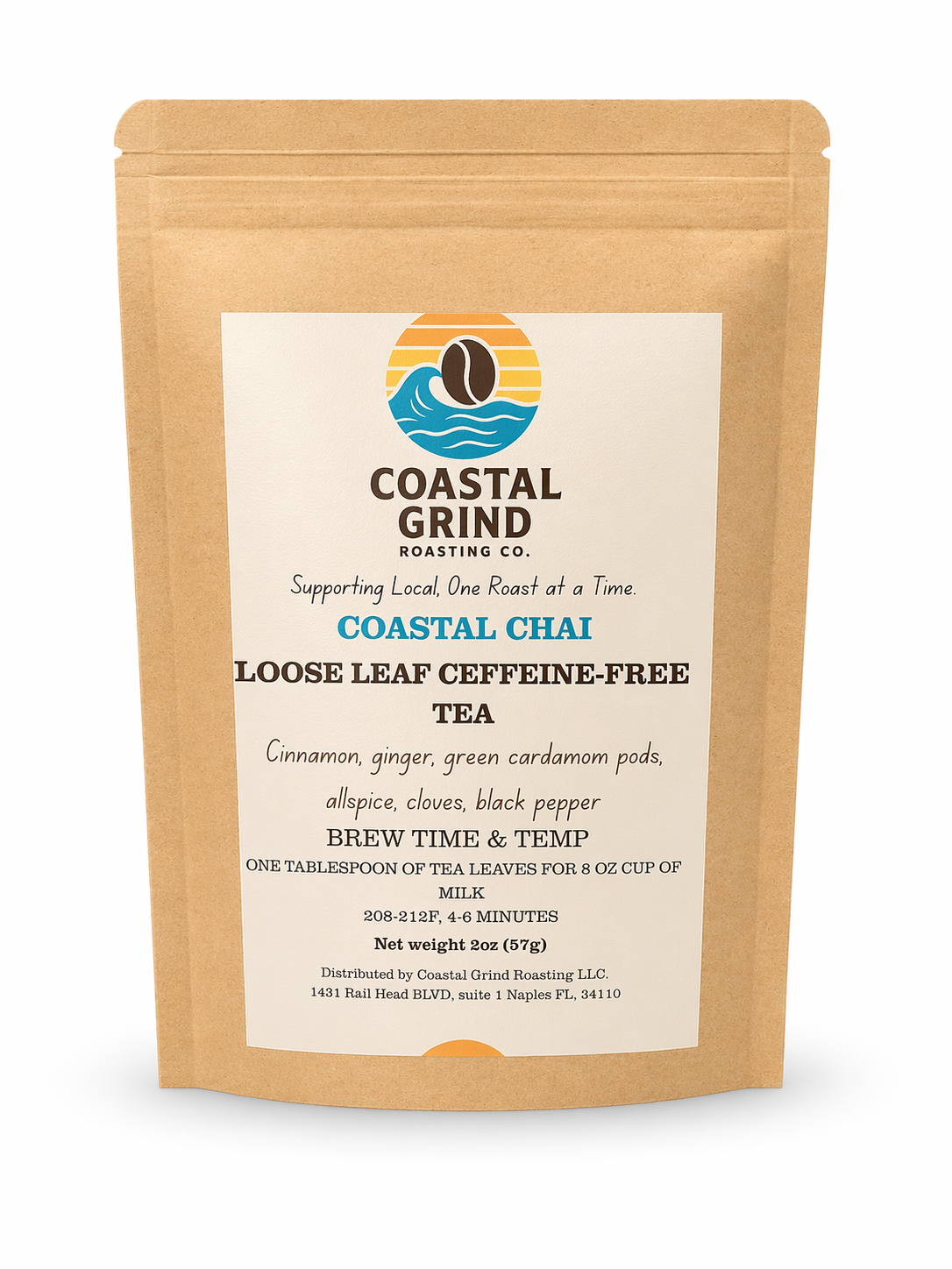 Coastal Chai — Caffeine-Free Loose Leaf Tea